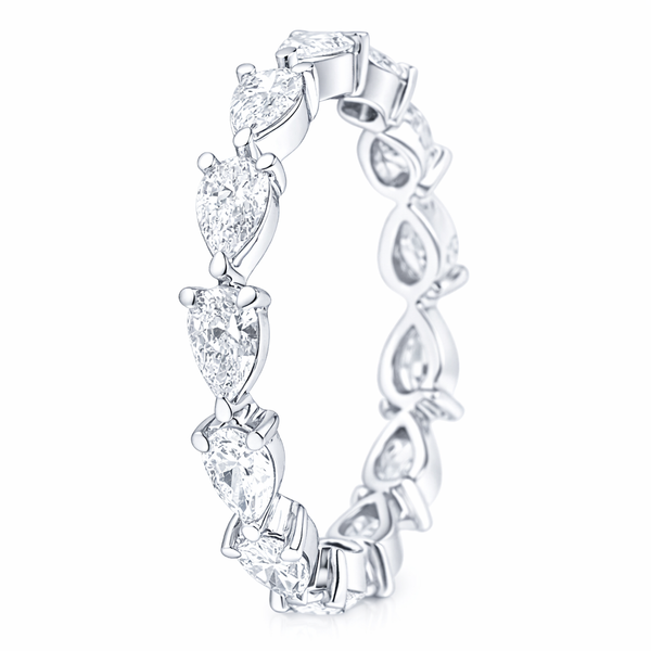 1.65ct Pear Cut Diamond Eternity Band Mollys Jewelers Brooklyn, NY