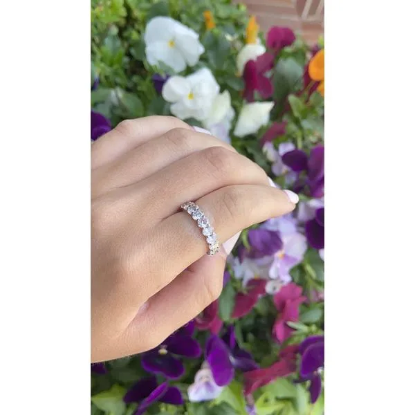 3.75ct Oval Cut Diamond Eternity Band Image 3 Mollys Jewelers Brooklyn, NY