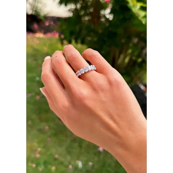 5.35ct Oval Cut Diamond Eternity Band Mollys Jewelers Brooklyn, NY
