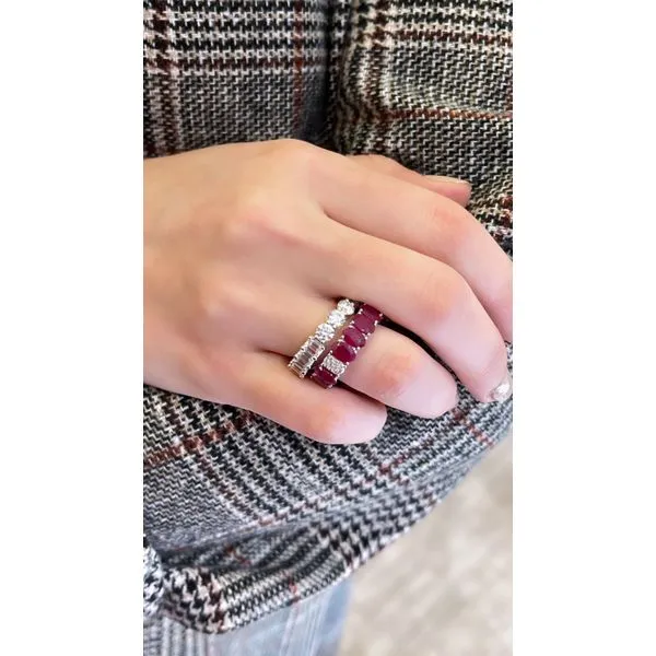 Diamond Eternity Band Image 2 Mollys Jewelers Brooklyn, NY
