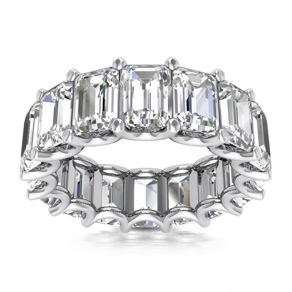 .40 Emerald Cut Diamond Eternity Band Image 5 Mollys Jewelers Brooklyn, NY