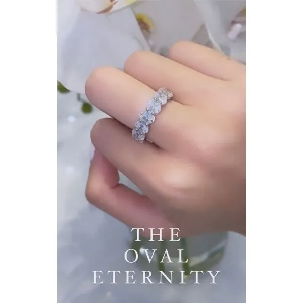 .40 Oval Cut Diamond Eternity Band Mollys Jewelers Brooklyn, NY