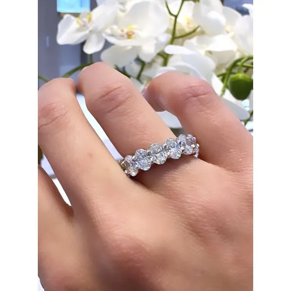 6.50ct Oval Cut Diamond Eternity Band Mollys Jewelers Brooklyn, NY
