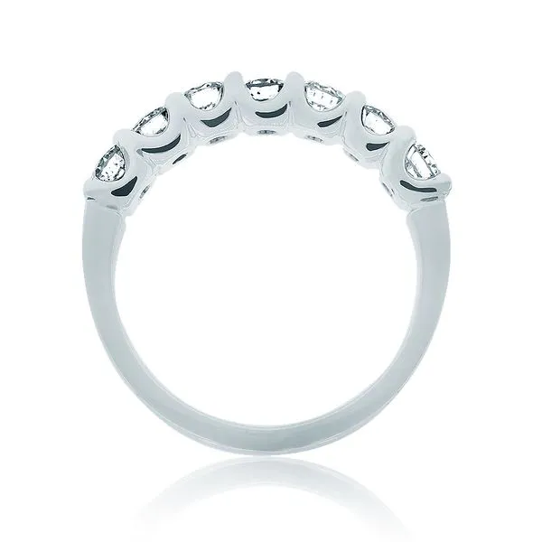 Diamond Wedding Band With 7  Of .25Ct Round Diamonds Image 2 Mollys Jewelers Brooklyn, NY