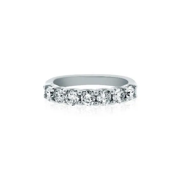 Diamond U Shaped Wedding Band With 7  Of .15Ct Round Diamonds Mollys Jewelers Brooklyn, NY