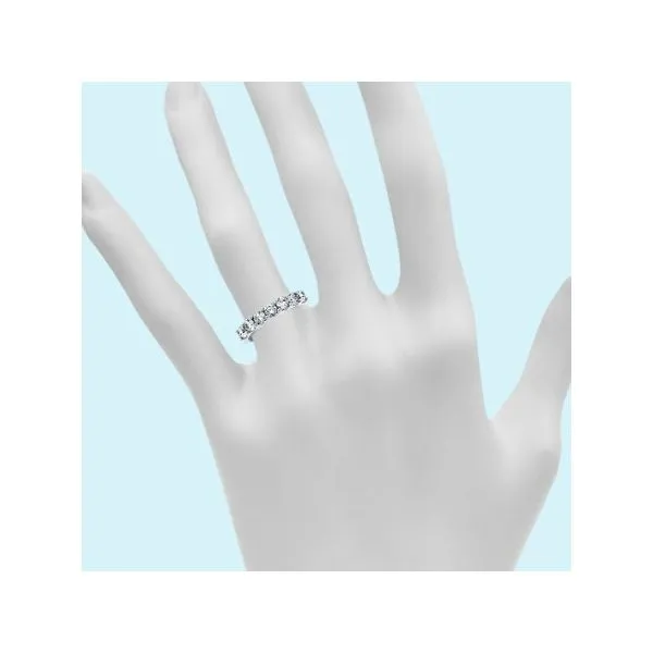 Diamond Wedding Band With 7  Of .15Ct Round Diamonds Image 3 Mollys Jewelers Brooklyn, NY