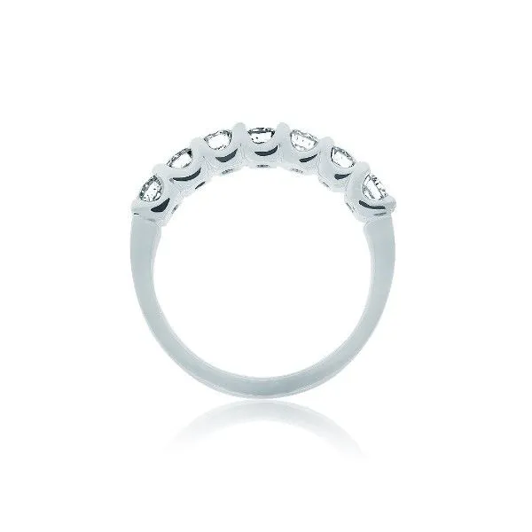 Diamond U Shaped Wedding Band With 7  Of .15Ct Round Diamonds Image 2 Mollys Jewelers Brooklyn, NY