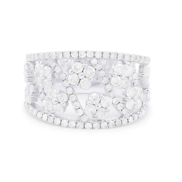 Lady's 14Kt White Gold Diamond Ring – 1.55 Carat Image 3 Mollys Jewelers Brooklyn, NY