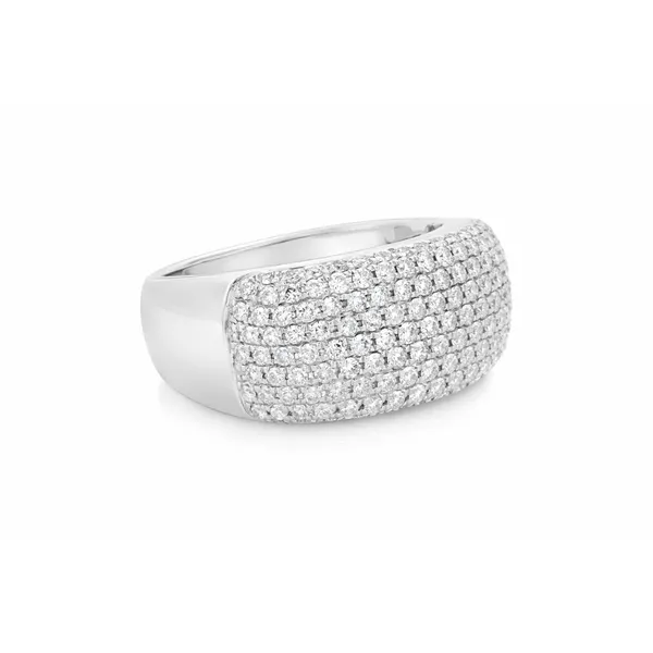 White Gold Diamond Ring – Pavé Bold Mollys Jewelers Brooklyn, NY