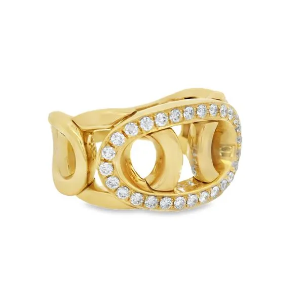 BoldLink 18K Yellow Gold Diamond Ring – 0.38ct Image 2 Mollys Jewelers Brooklyn, NY