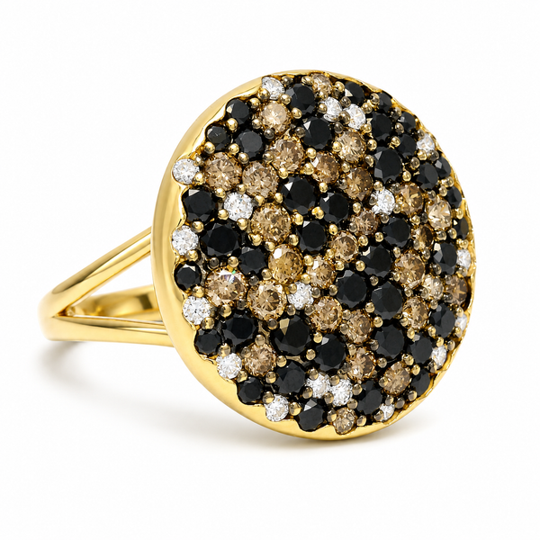 Yellow Gold Diamond Ring – Eclipse Dome Mollys Jewelers Brooklyn, NY