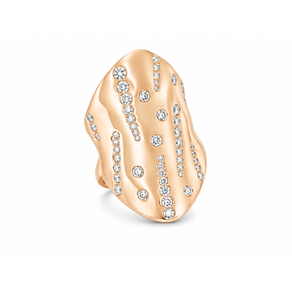 Rose Gold Flow Diamond Ring – Abstract Elegance 1.09ct Mollys Jewelers Brooklyn, NY