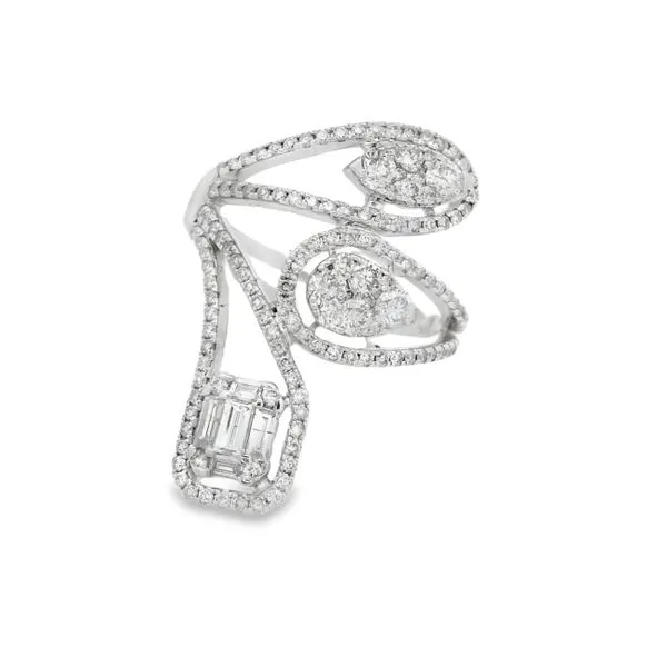 Lady's 14Kt White Gold Diamond Ring – 1.29 Carat Total Weight Image 2 Mollys Jewelers Brooklyn, NY
