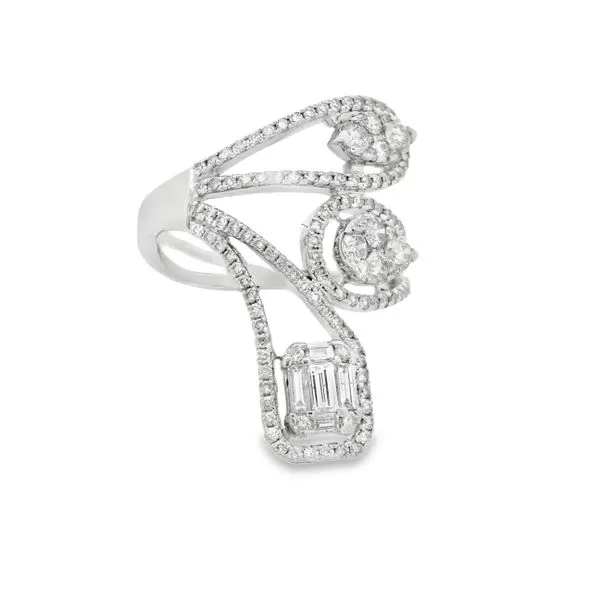 Lady's 14Kt White Gold Diamond Ring – 1.29 Carat Total Weight Mollys Jewelers Brooklyn, NY