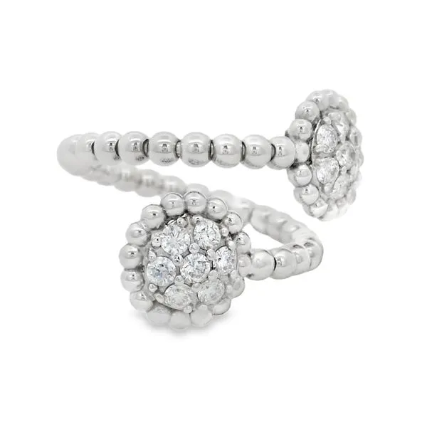 Beaded Duo White Gold Diamond Ring – 0.56 ctw Image 2 Mollys Jewelers Brooklyn, NY
