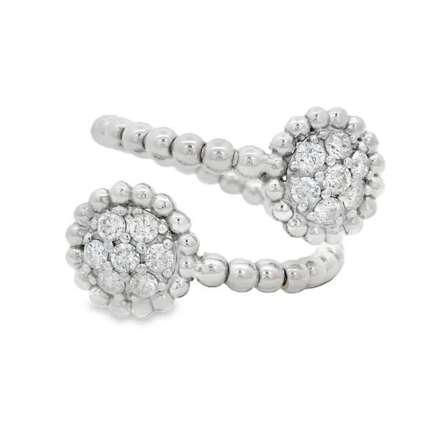 Beaded Duo White Gold Diamond Ring – 0.56 ctw Mollys Jewelers Brooklyn, NY