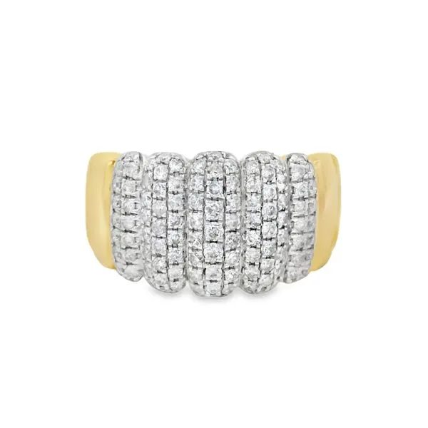 Strata Yellow Gold Diamond Ring – 0.77ct Mollys Jewelers Brooklyn, NY