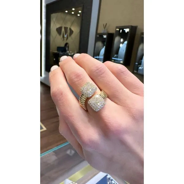 Lady's 18Kt Yellow Gold Diamond Ring - 1.16 CTW Image 3 Mollys Jewelers Brooklyn, NY