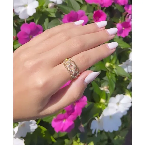 RopeLink 14K Yellow Gold Diamond Ring – 0.36 CTW Image 3 Mollys Jewelers Brooklyn, NY