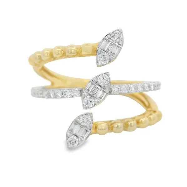ArrowWrap 14K Yellow Gold Diamond Ring – 0.33 CTW Mollys Jewelers Brooklyn, NY