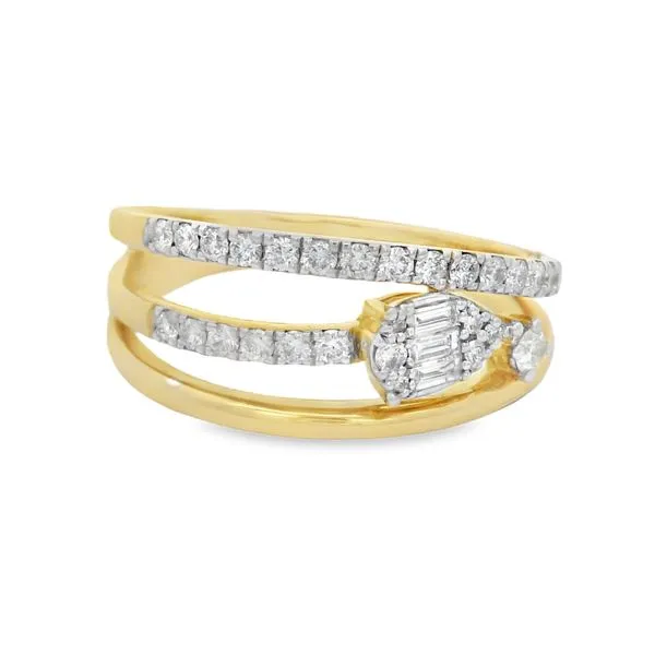Yellow Gold Mirage Diamond Ring – 0.37ct Image 2 Mollys Jewelers Brooklyn, NY