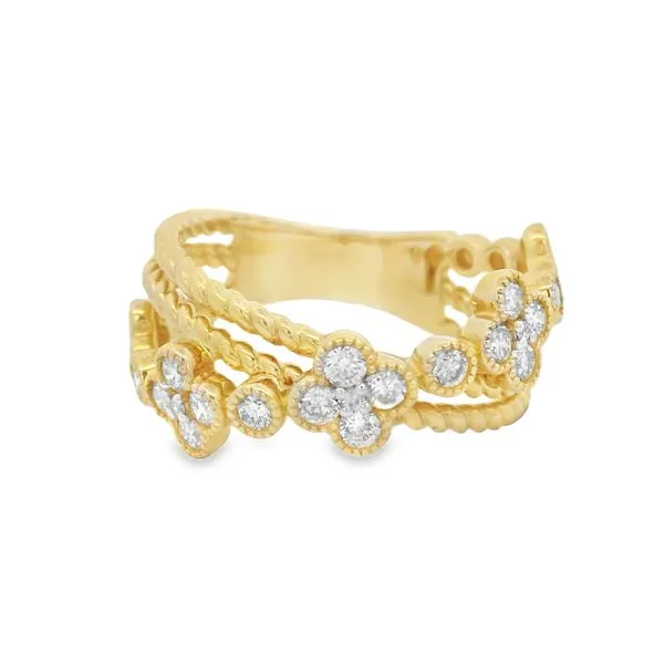 FloraTwist Yellow Gold Diamond Ring – 0.56ct Mollys Jewelers Brooklyn, NY