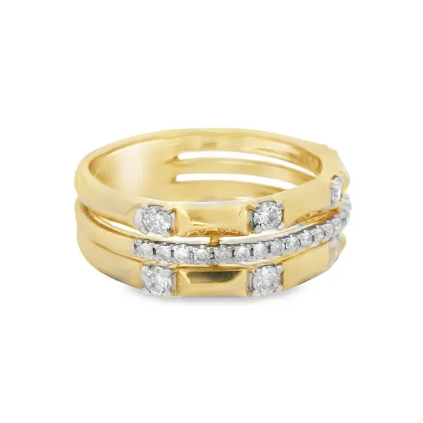 StackForm 14K Yellow Gold Diamond Ring – 0.54 CTW Image 2 Mollys Jewelers Brooklyn, NY