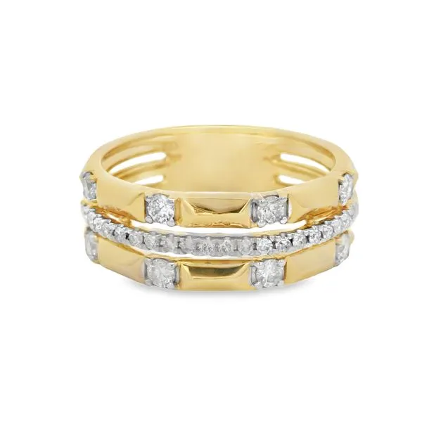 StackForm 14K Yellow Gold Diamond Ring – 0.54 CTW Mollys Jewelers Brooklyn, NY