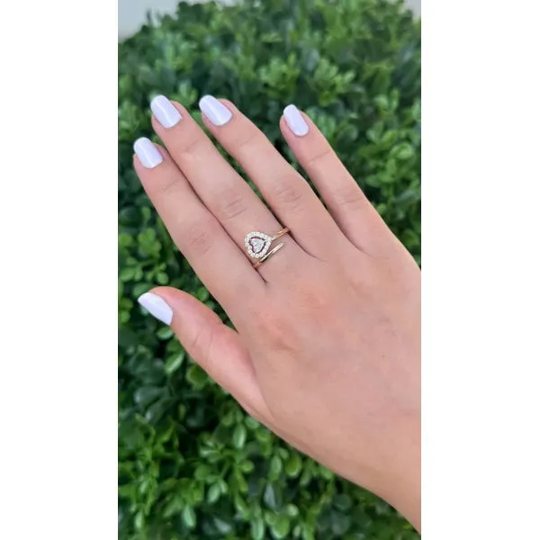 14Kt Yellow Gold Diamond Heart Ring – 0.34 Ct Mollys Jewelers Brooklyn, NY