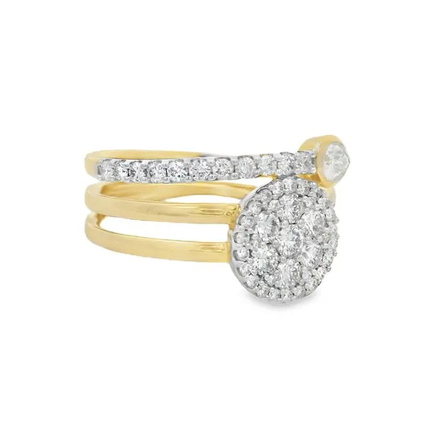 Yellow Gold Diamond Ring – Orbit Spark Image 2 Mollys Jewelers Brooklyn, NY