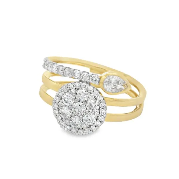 Yellow Gold Diamond Ring – Orbit Spark Image 3 Mollys Jewelers Brooklyn, NY