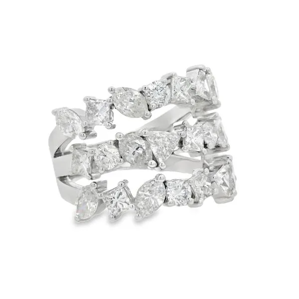 White Gold Luxe Diamond Ring – Cascade Mollys Jewelers Brooklyn, NY