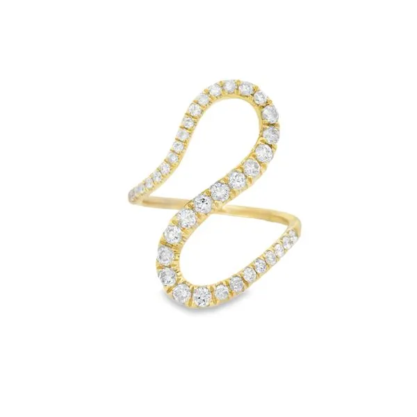 SwirlLine 14K Yellow Gold Diamond Ring – 0.76 CTW Mollys Jewelers Brooklyn, NY