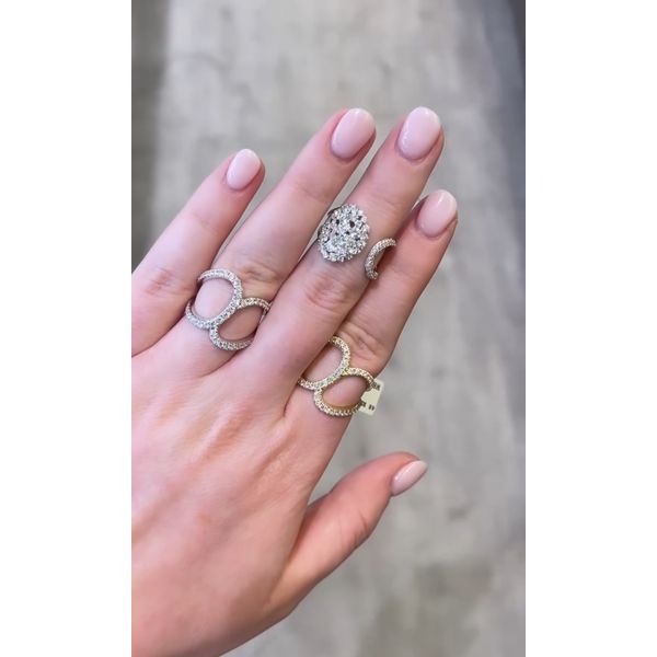 Loop Curve Yellow Gold Diamond Ring – 0.75 ctw Image 2 Mollys Jewelers Brooklyn, NY