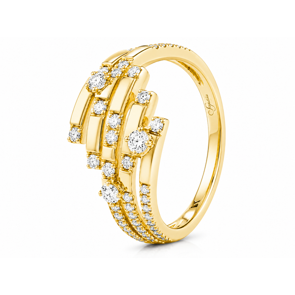 Diamond Arc Cascade Ring Mollys Jewelers Brooklyn, NY