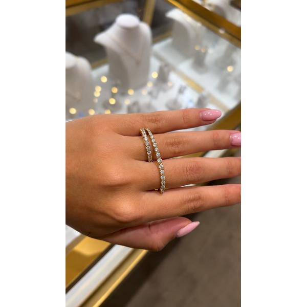 Double Row Diamond Multi-Finger Ring Image 2 Mollys Jewelers Brooklyn, NY