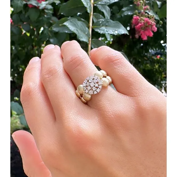 Bold Dappled Diamond Ring in Yellow Gold – Dapple Image 2 Mollys Jewelers Brooklyn, NY