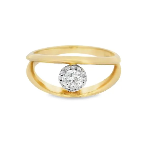 Split Orbit Yellow Gold Diamond Ring – 0.28 ctw Mollys Jewelers Brooklyn, NY