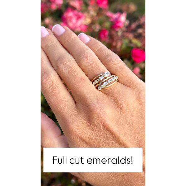 Yellow Gold Diamond Ring – Emerald Cut Elegance 1.20ct Image 2 Mollys Jewelers Brooklyn, NY