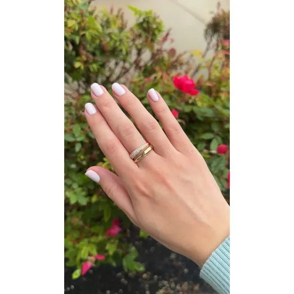 CurveLuxe Yellow Gold Diamond Wrap Ring | 0.42 TWT Mollys Jewelers Brooklyn, NY