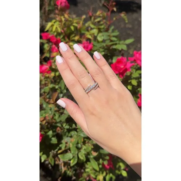 SwirlGleam White Gold Diamond Wrap Ring | 0.94 TWT Mollys Jewelers Brooklyn, NY