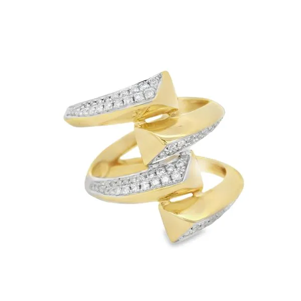 EdgeLine 14K Two-Tone Gold Diamond Ring – 0.36 CTW Image 2 Mollys Jewelers Brooklyn, NY