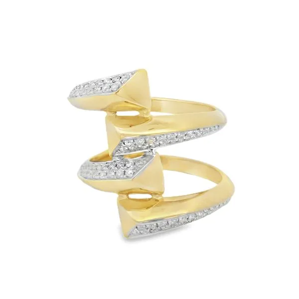 EdgeLine 14K Two-Tone Gold Diamond Ring – 0.36 CTW Image 3 Mollys Jewelers Brooklyn, NY
