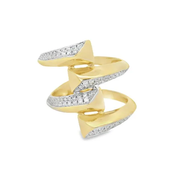 EdgeLine 14K Two-Tone Gold Diamond Ring – 0.36 CTW Mollys Jewelers Brooklyn, NY