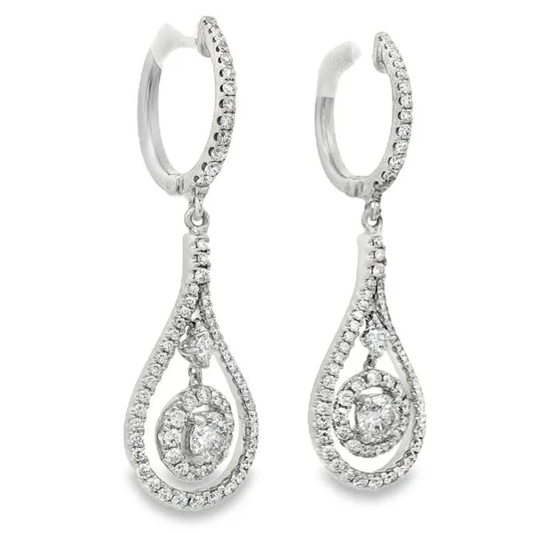 White Gold Diamond Earrings – Orbit Mollys Jewelers Brooklyn, NY