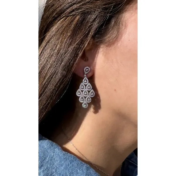 Diamond Earring Image 2 Mollys Jewelers Brooklyn, NY