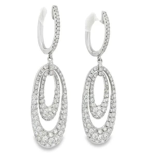 White Gold Diamond Earrings – Eclipse Mollys Jewelers Brooklyn, NY