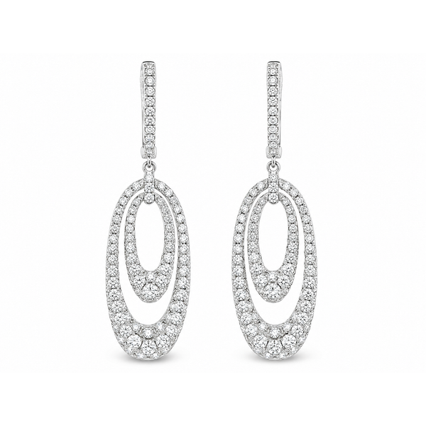 White Gold Diamond Earrings – Eclipse Mollys Jewelers Brooklyn, NY