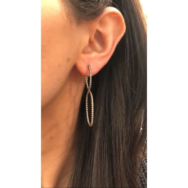 Diamond Earring Image 2 Mollys Jewelers Brooklyn, NY