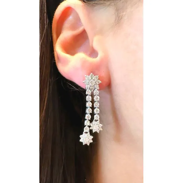 Diamond Earring Image 2 Mollys Jewelers Brooklyn, NY